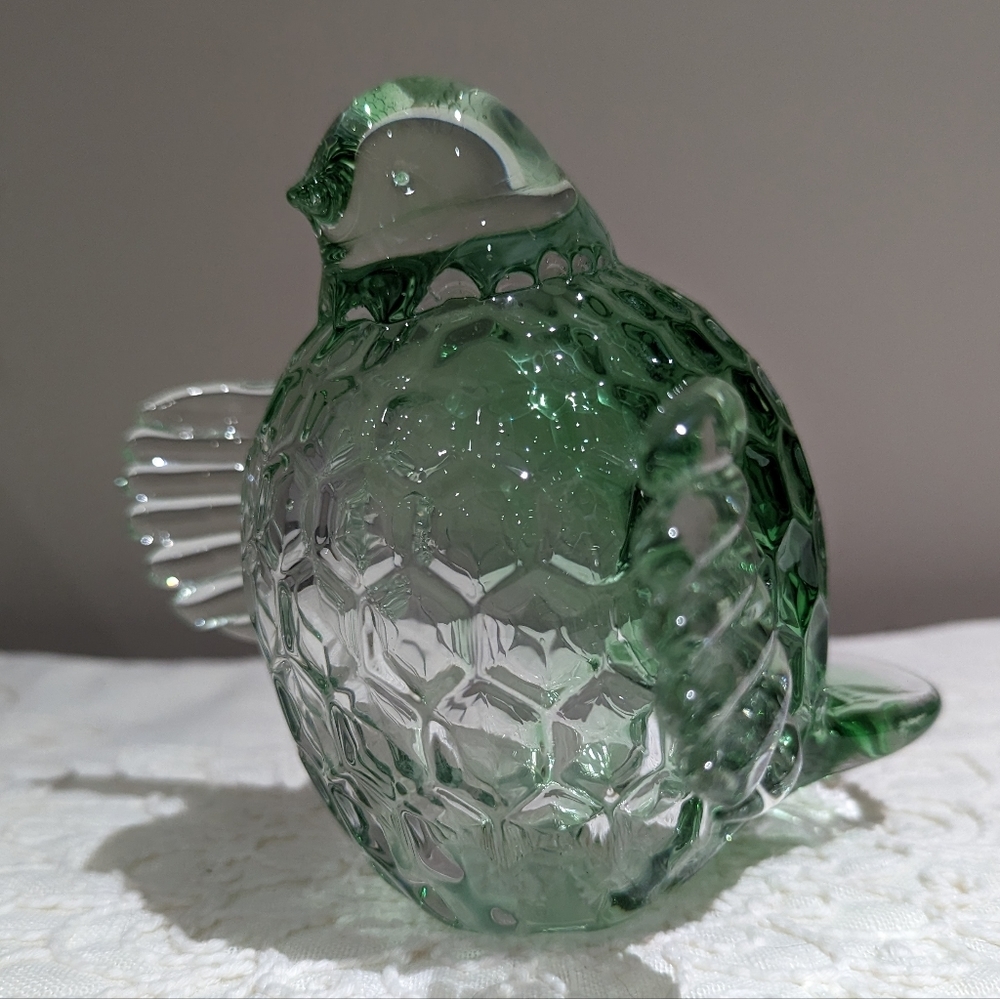 Hand Blown Art Glass Quail